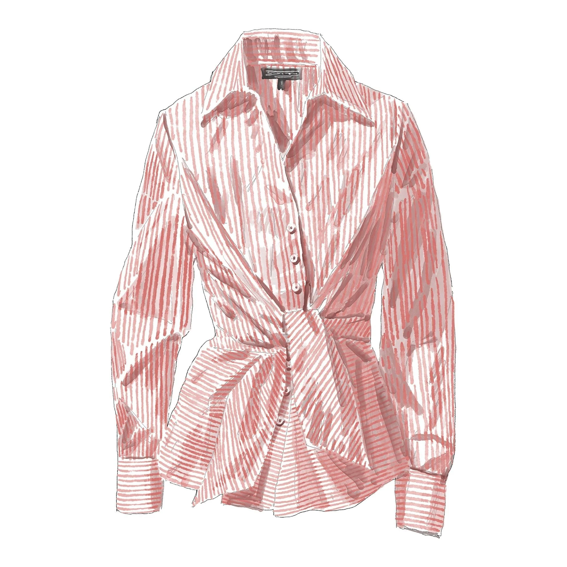 1953 Tie-Front Blouse - Image 11