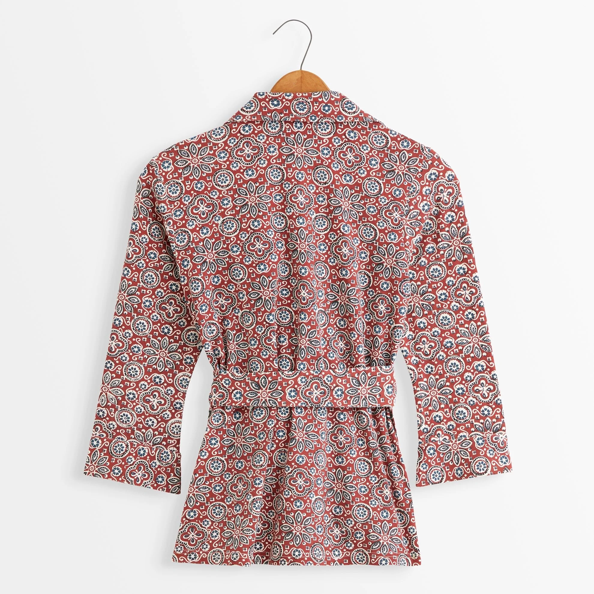 Chloe's Marvelous Printed Wrap Blouse - Image 6