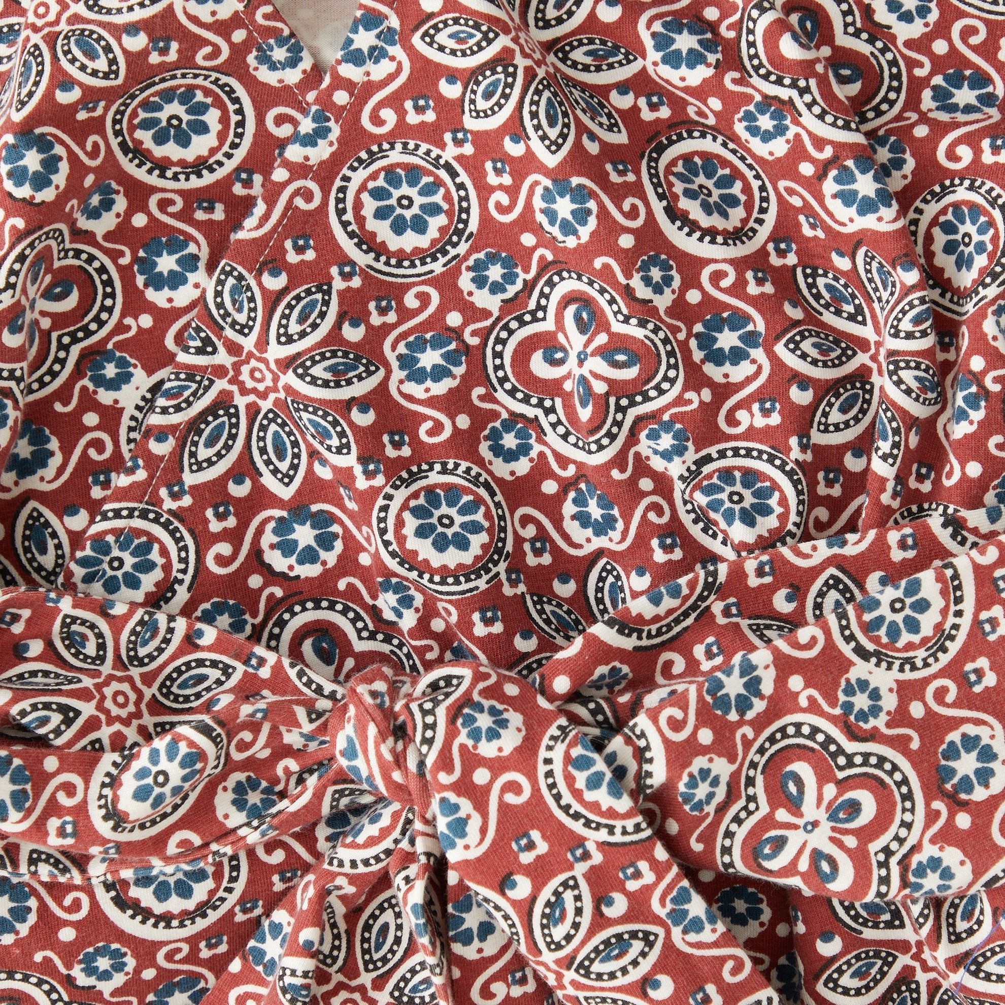 Chloe's Marvelous Printed Wrap Blouse - Image 7