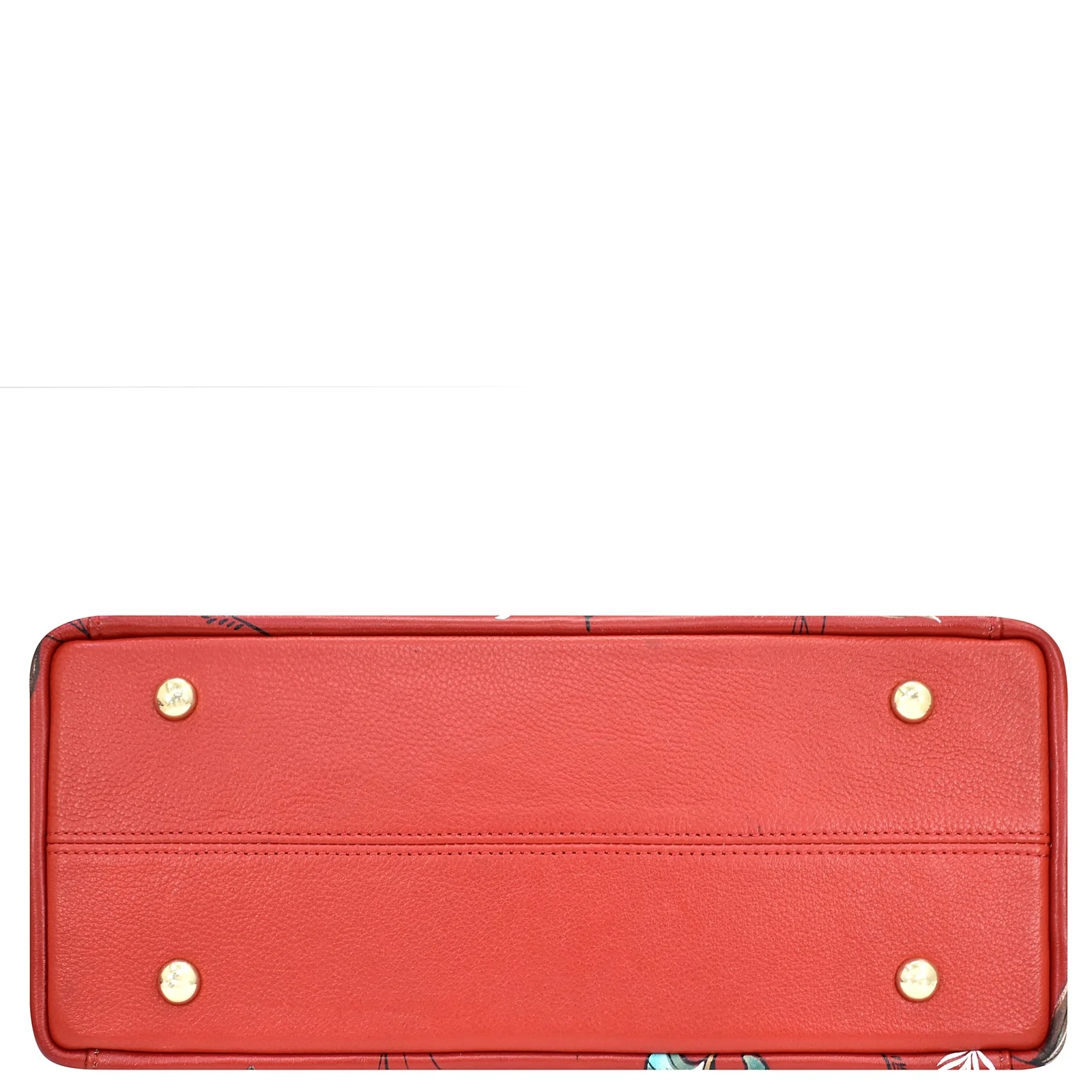 Hand Painted Leather Multi-Compartment Satchel - Image 4