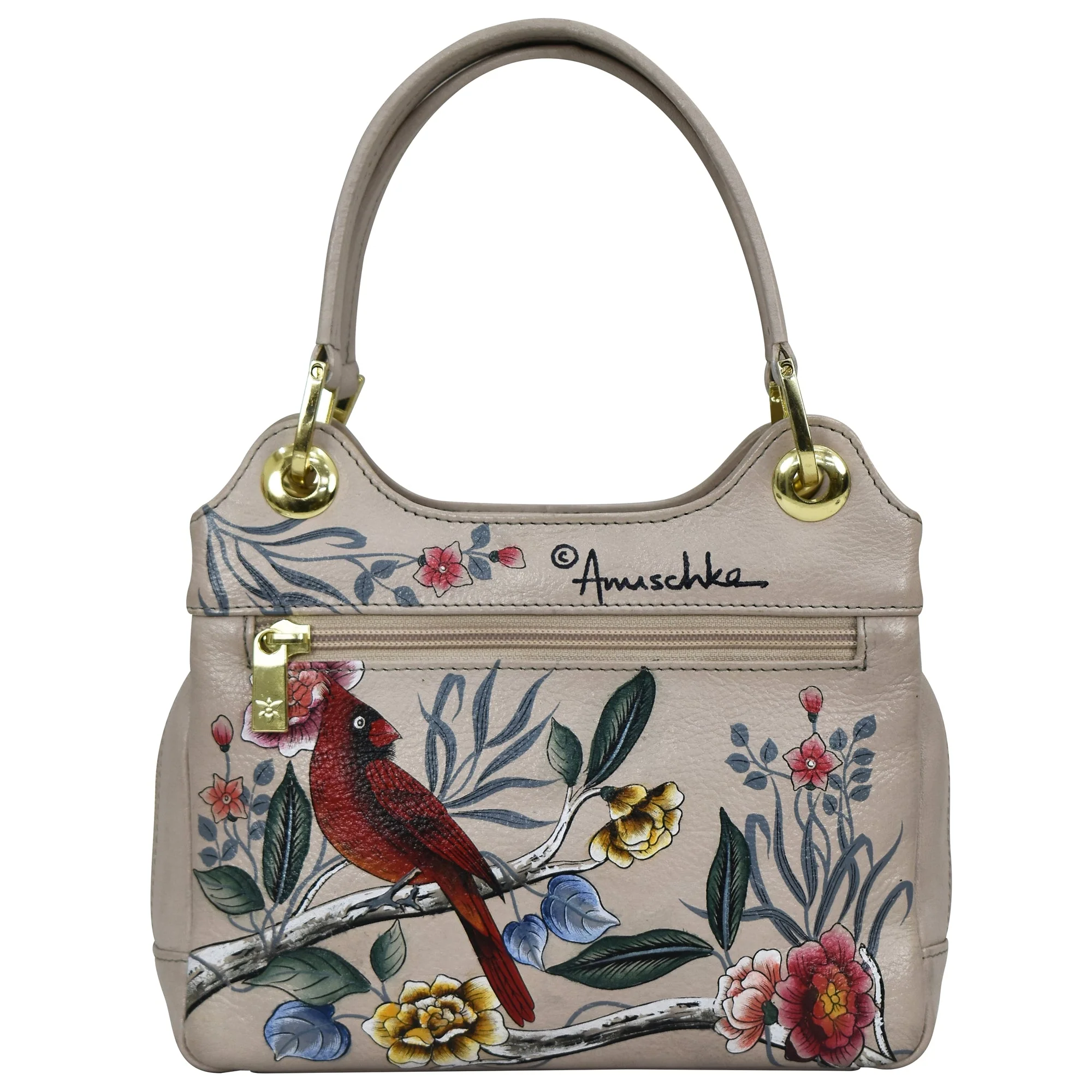 Hand Painted Leather Satchel - Image 3