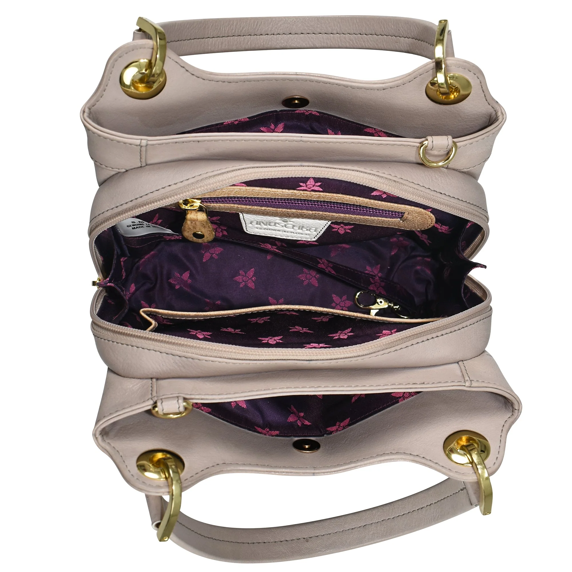 Hand Painted Leather Satchel - Image 4