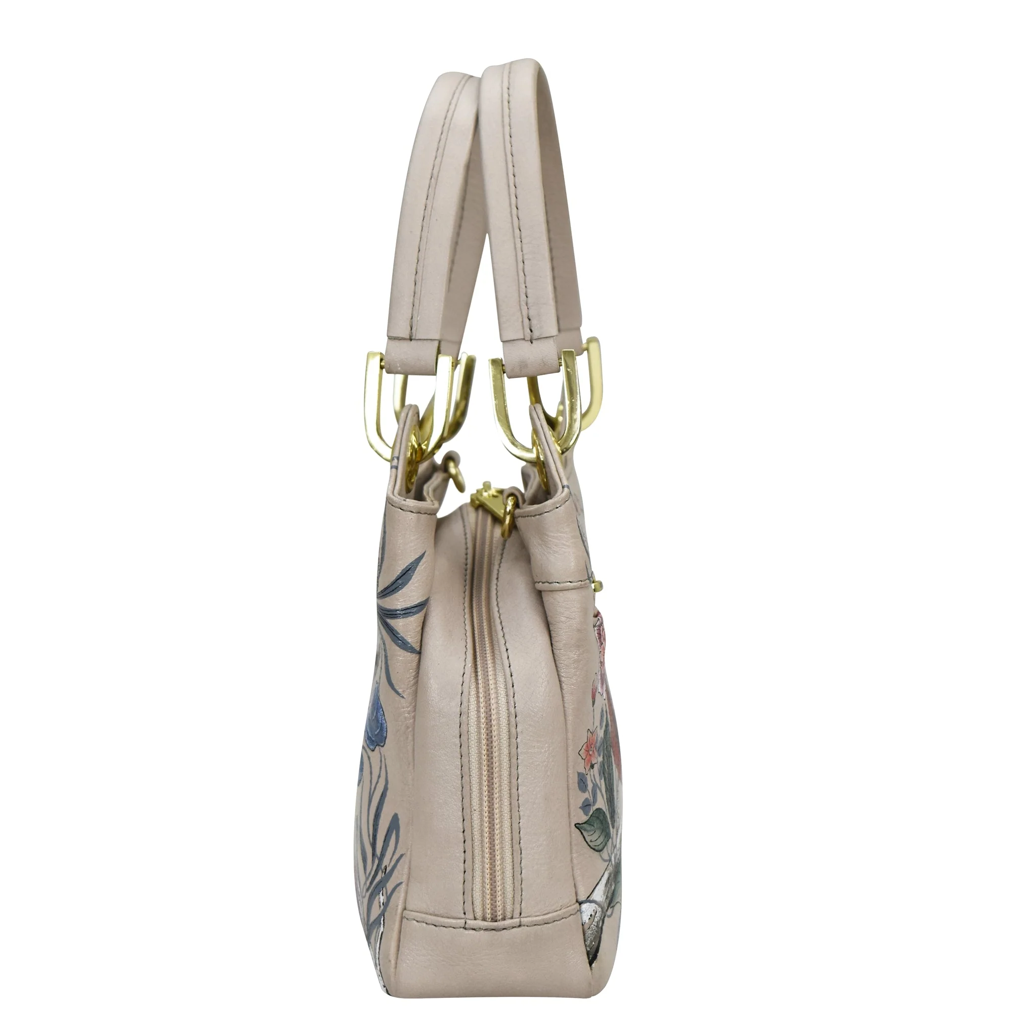Hand Painted Leather Satchel - Image 5