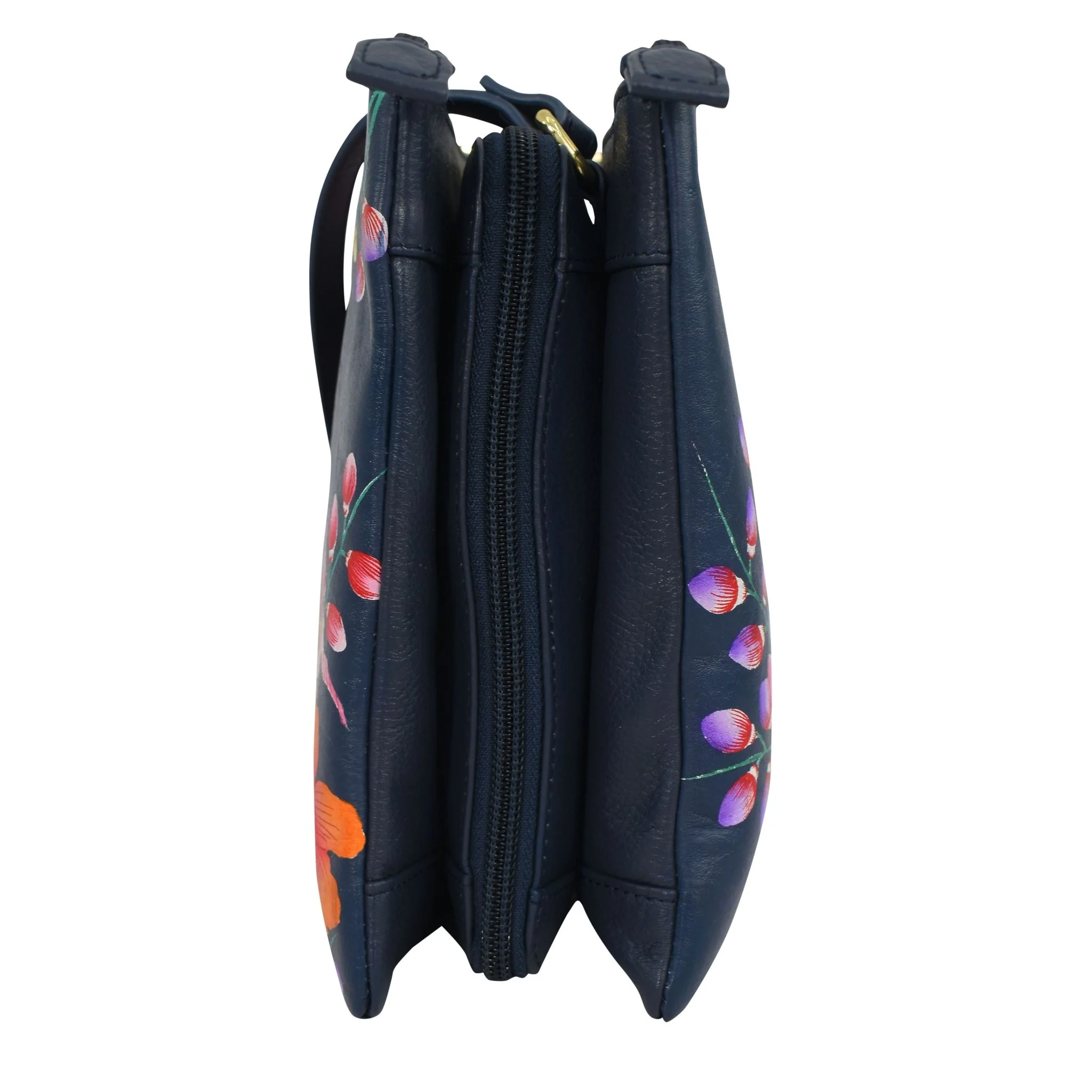 Hand Painted Triple Compartment Crossbody - Image 3