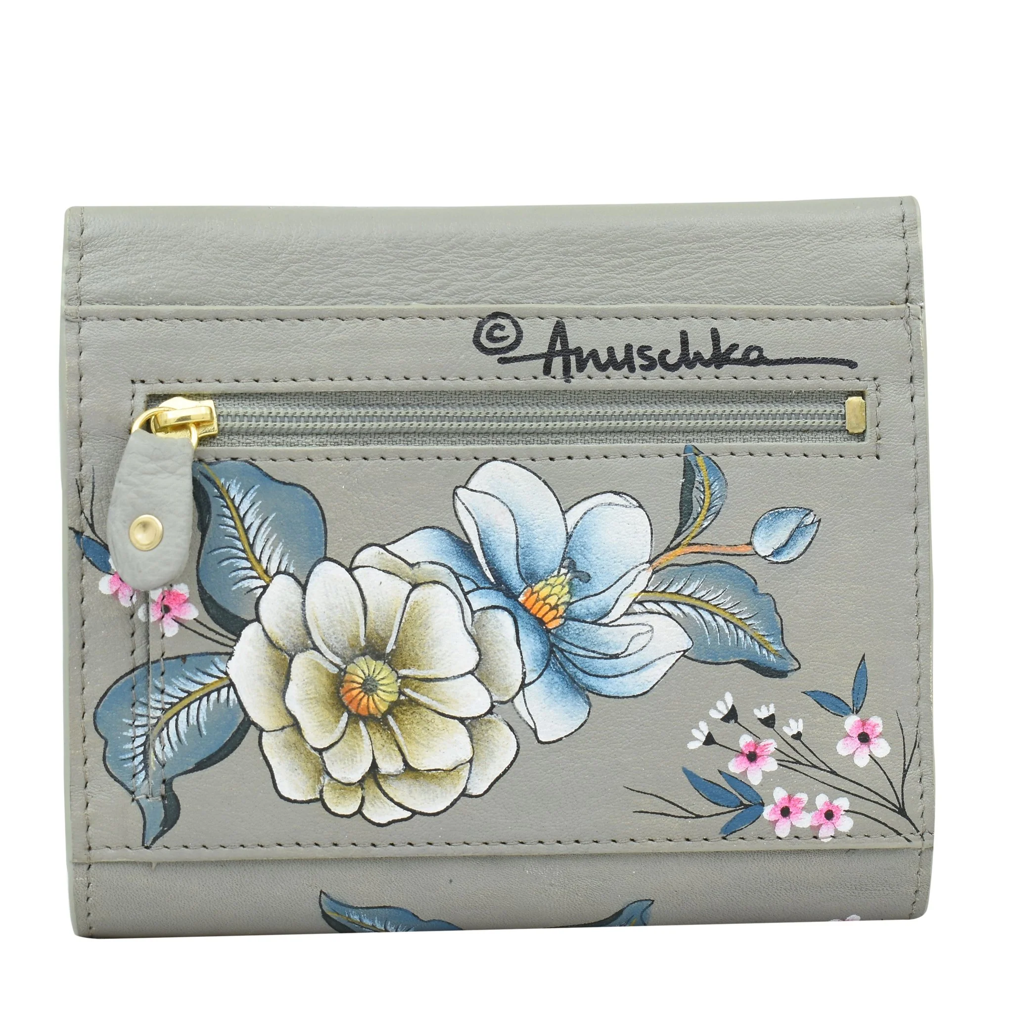 Hand Painted Two-Fold Wallet with RFID - Image 6