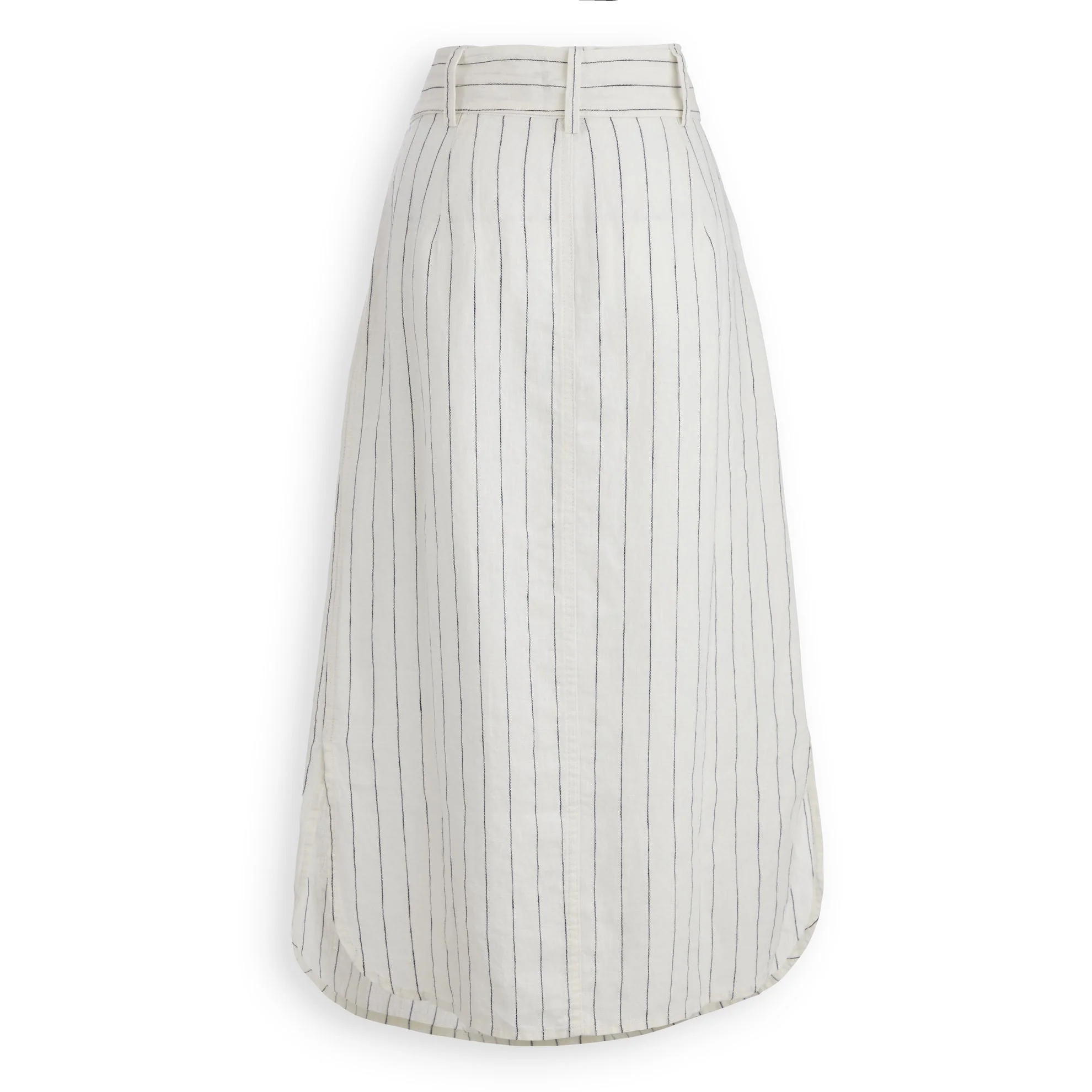 Linen Button Front Skirt - Image 3
