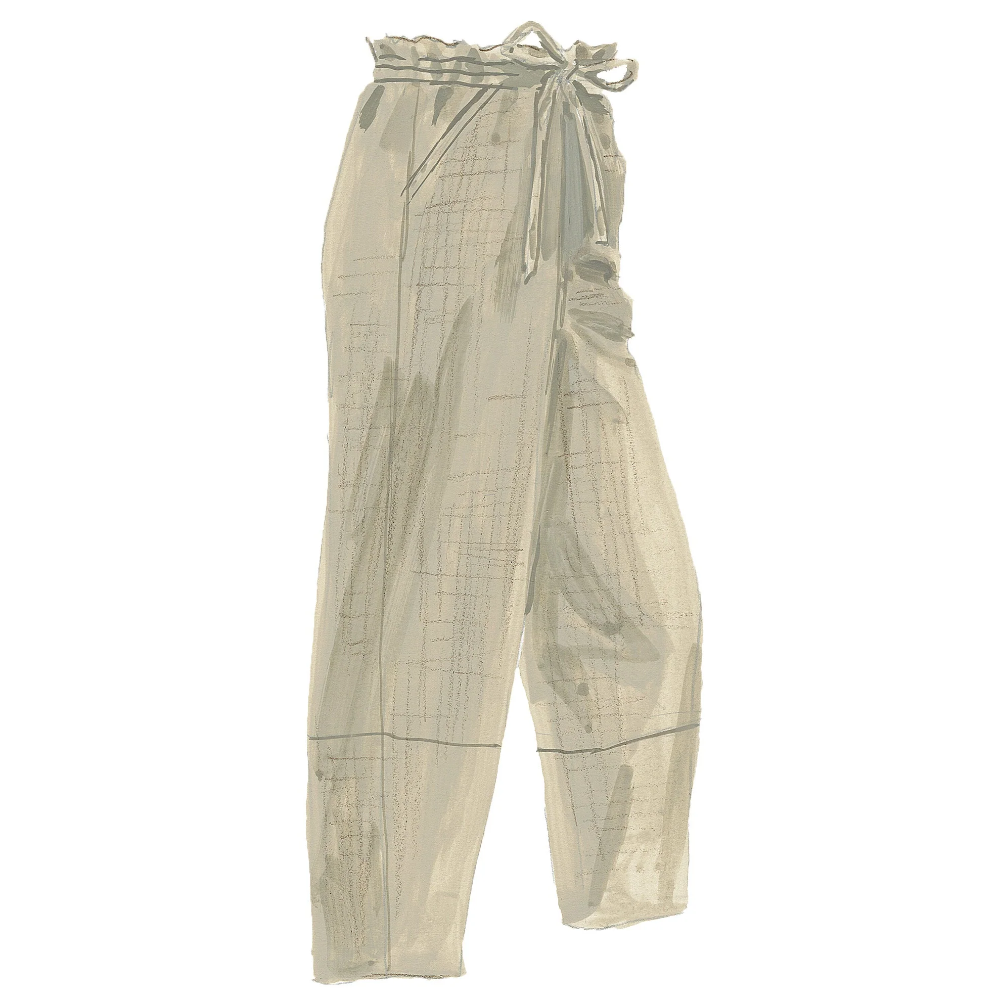 Linen Drawcord Pant - Image 4