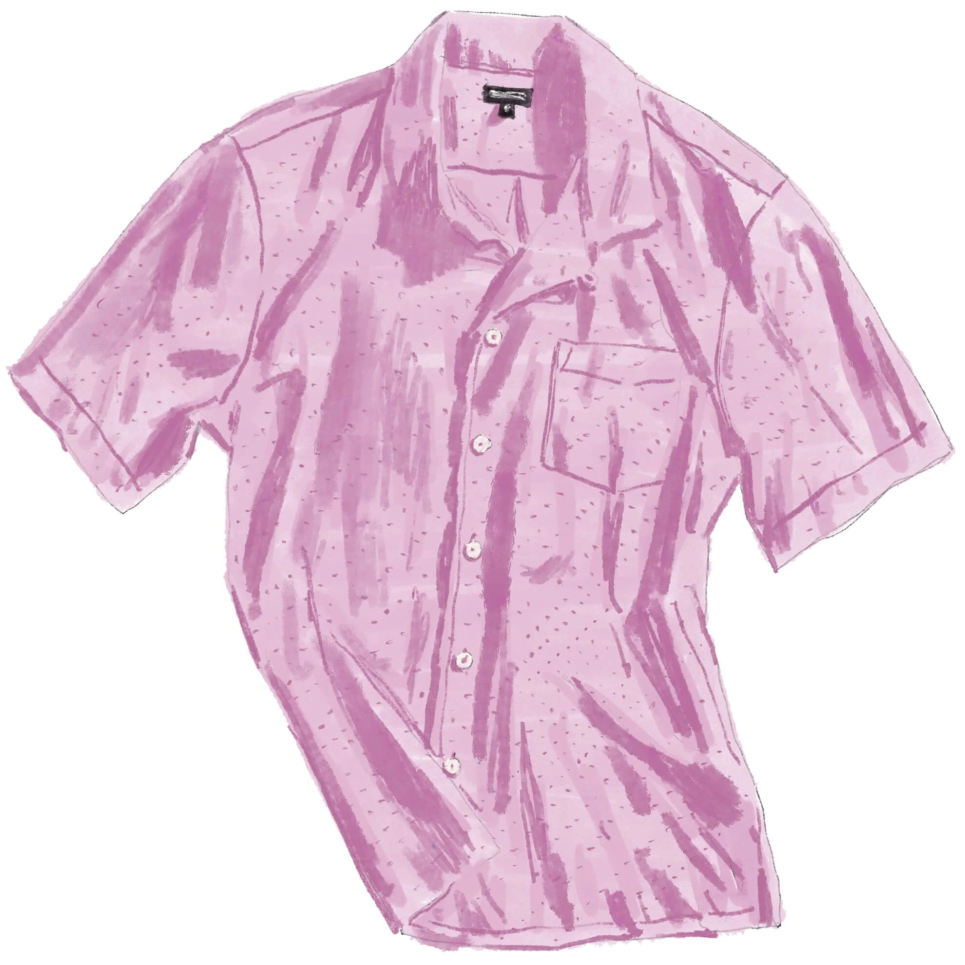 Stretch Pique Camp Collar Shirt - Image 3