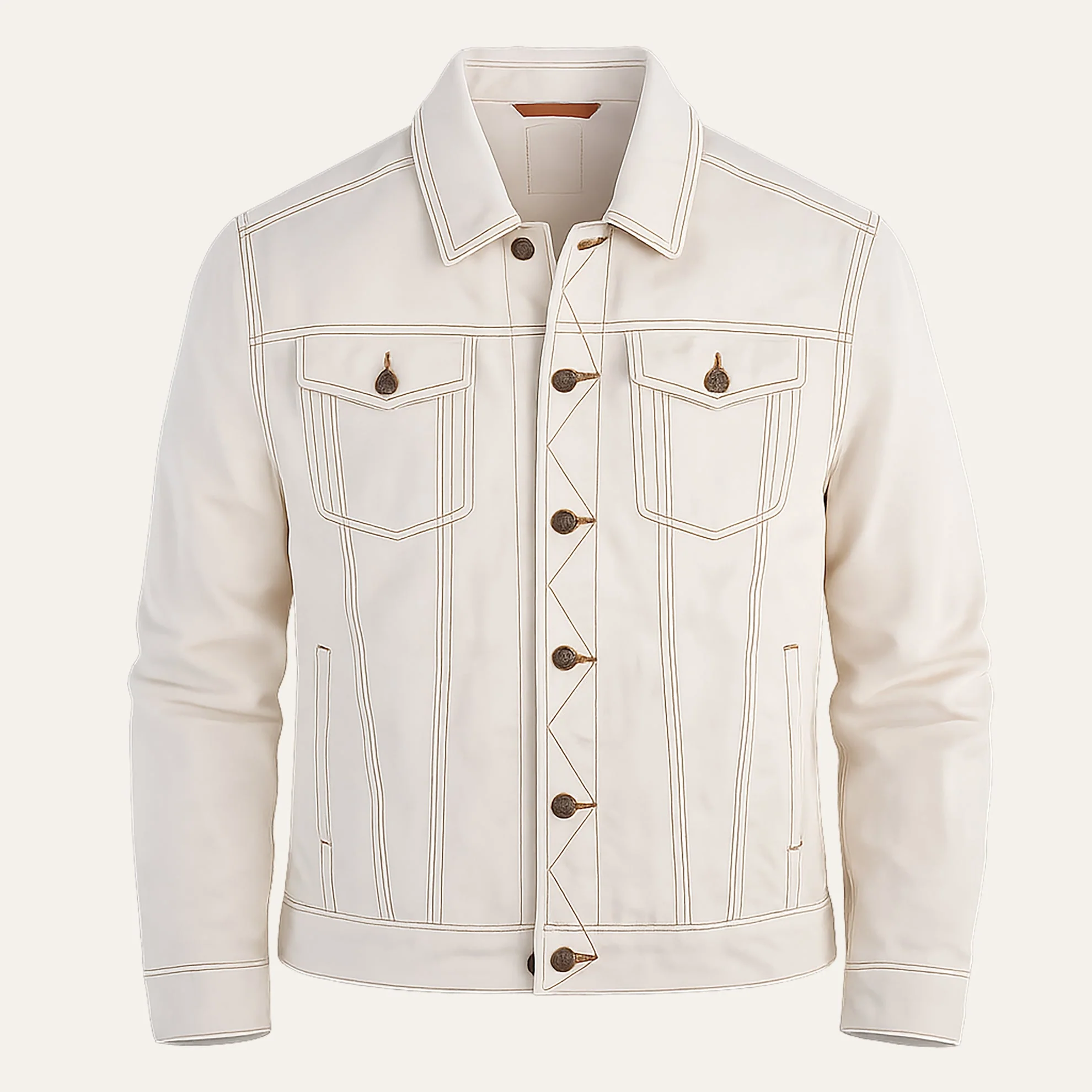 Undyed Natural Jean Jacket - Image 3