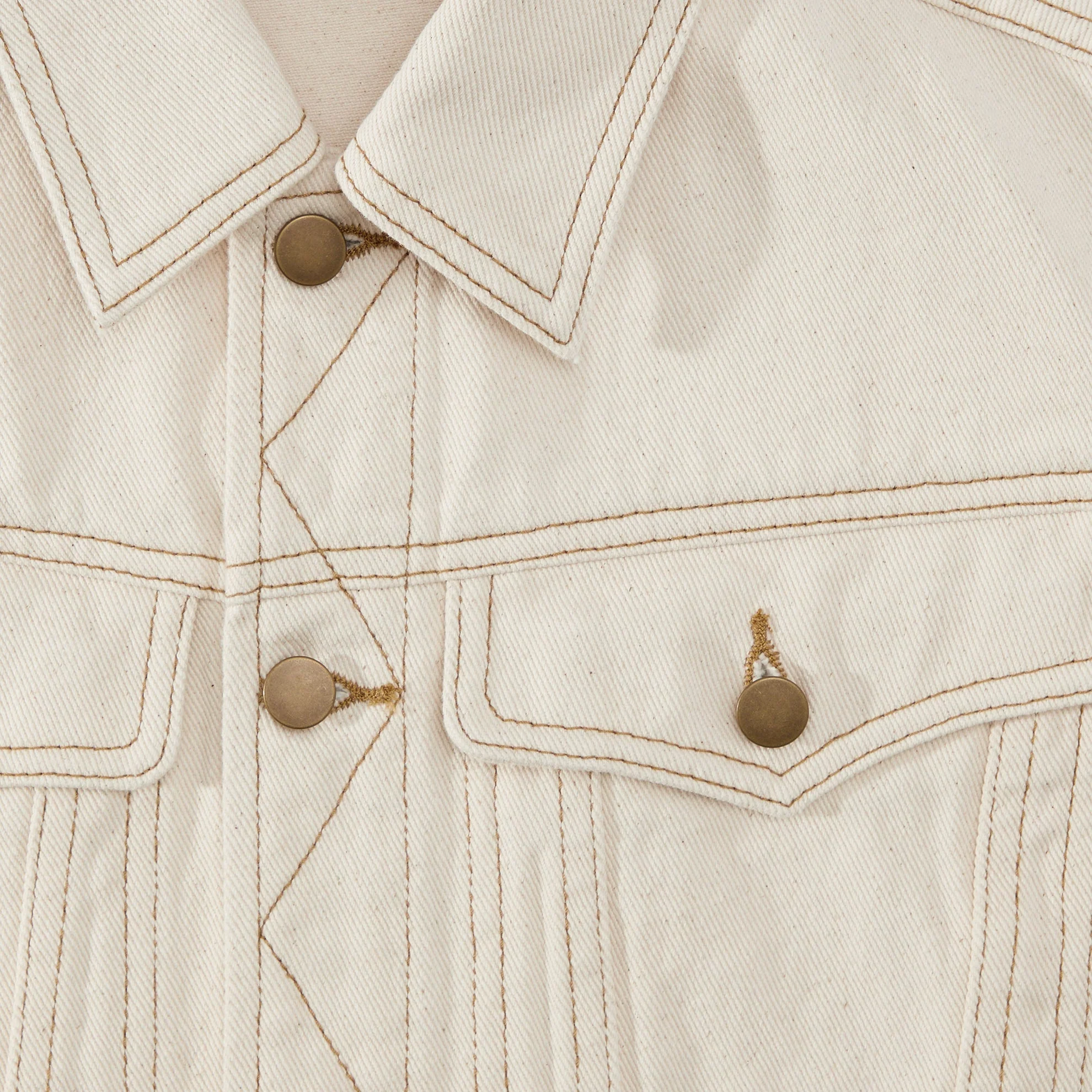 Undyed Natural Jean Jacket - Image 5