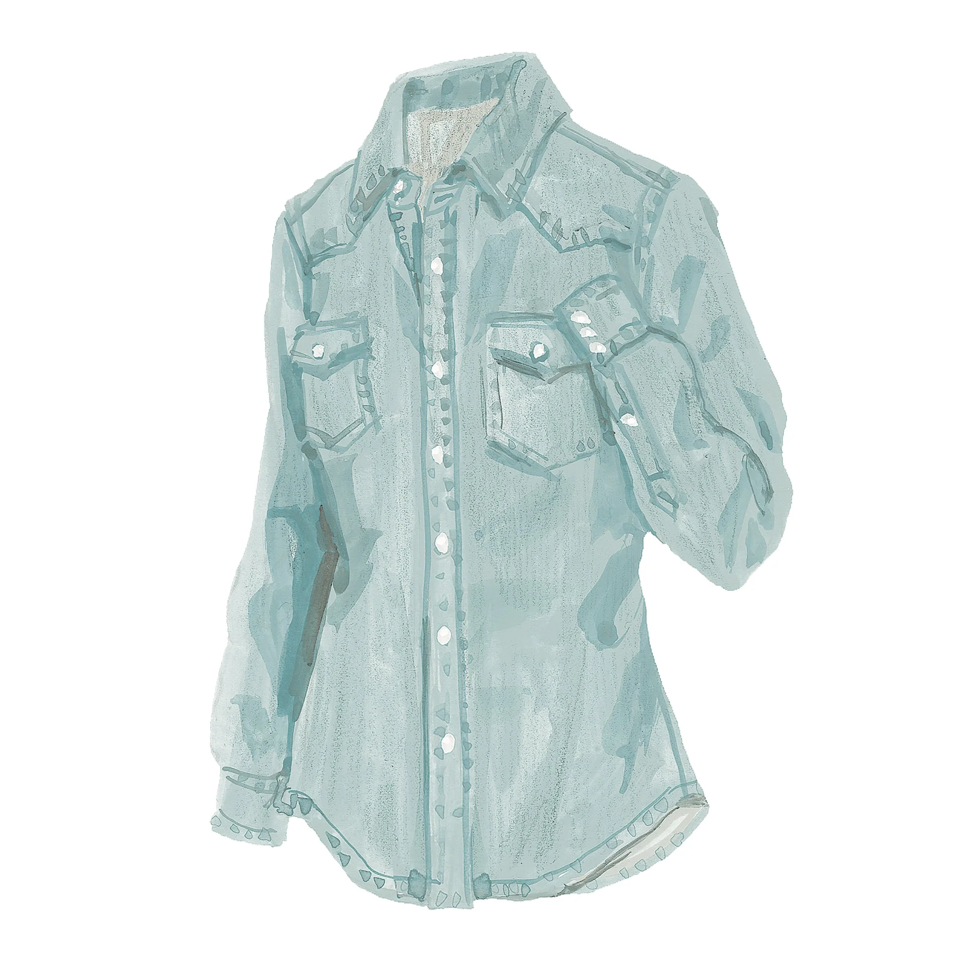 Western Denim Shirt - Image 12