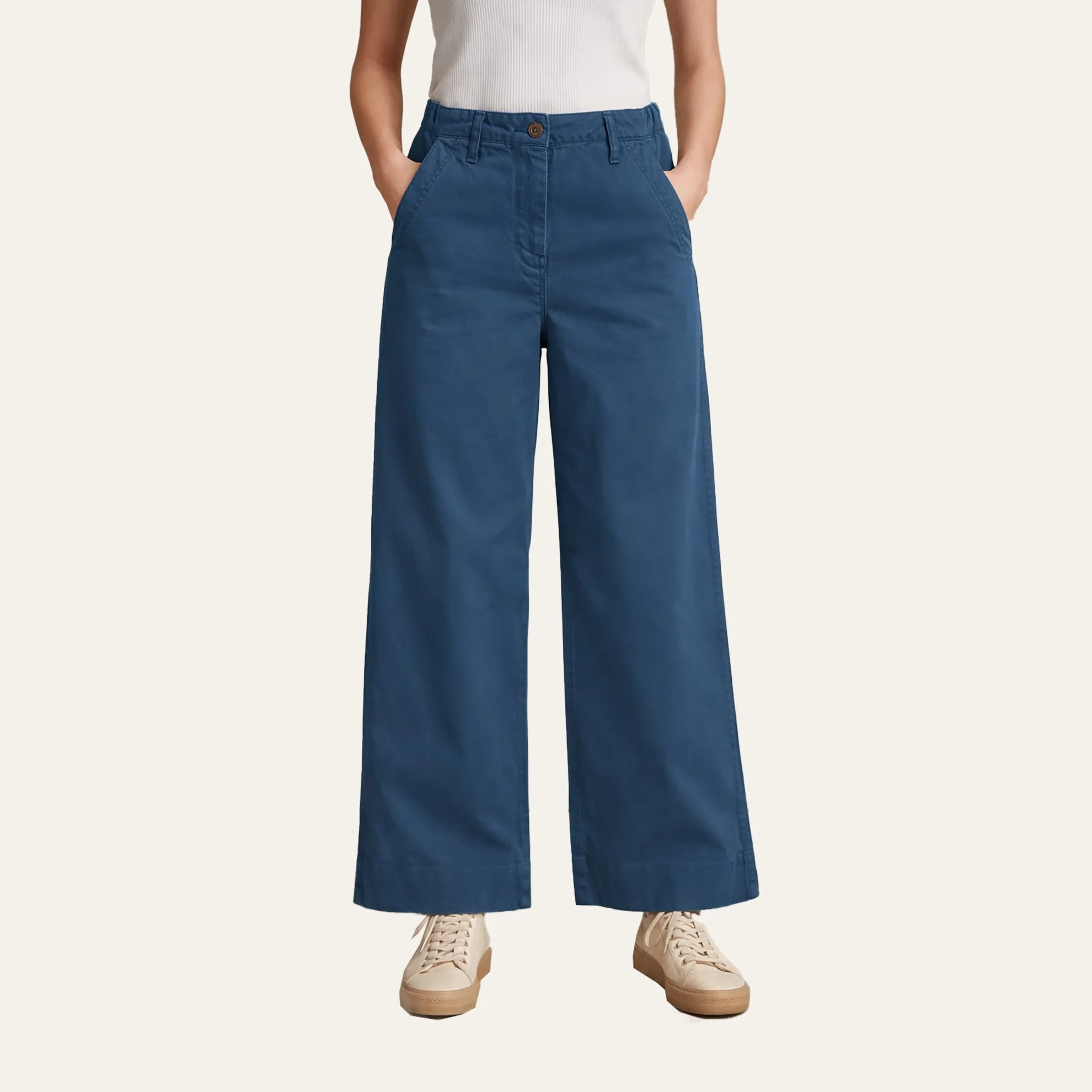 The San Remo Wide Leg Cropped Chino - Image 11