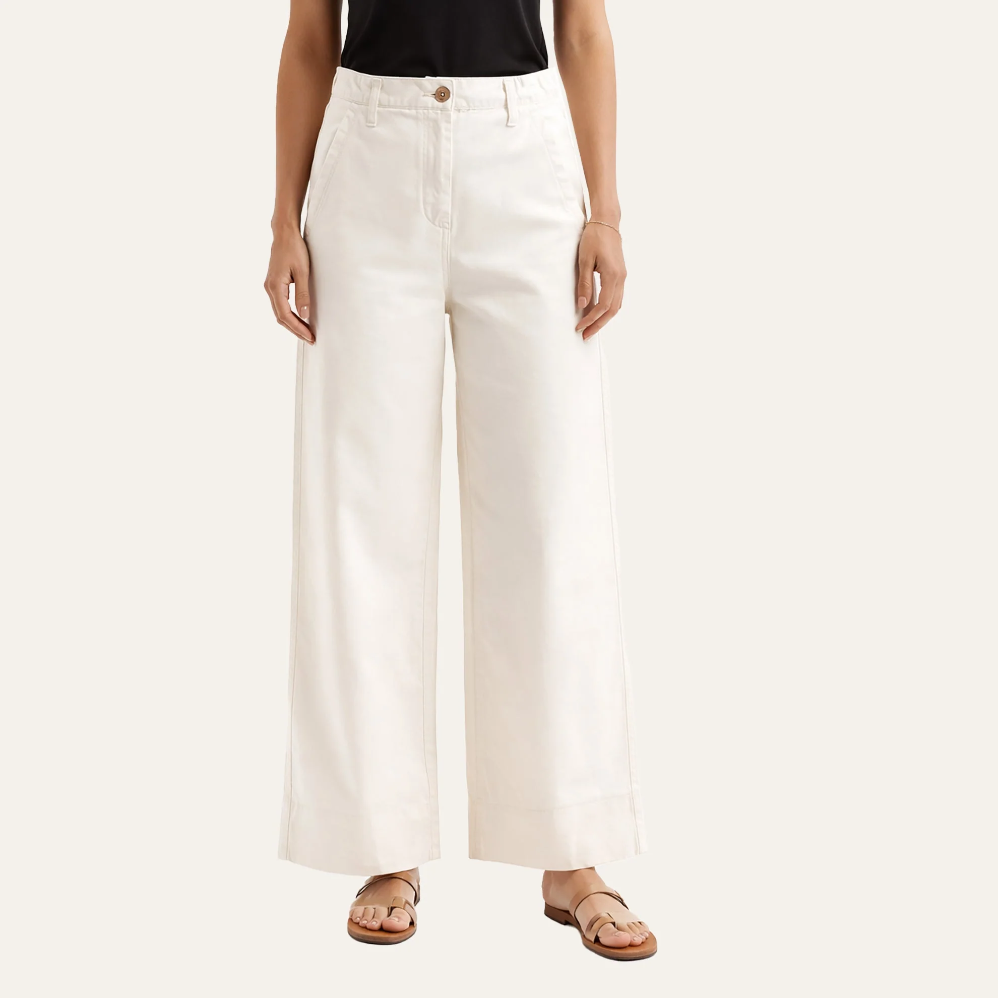 The San Remo Wide Leg Cropped Chino - Image 16